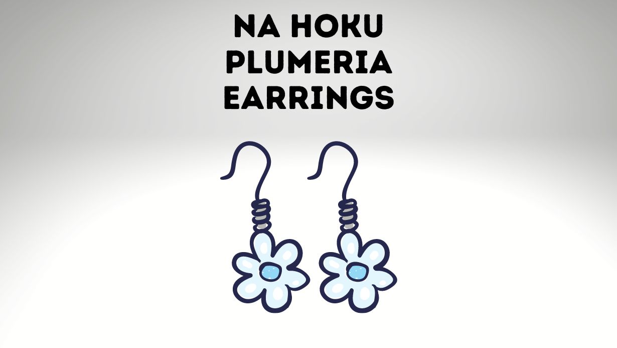 Na Hoku Plumeria Earrings